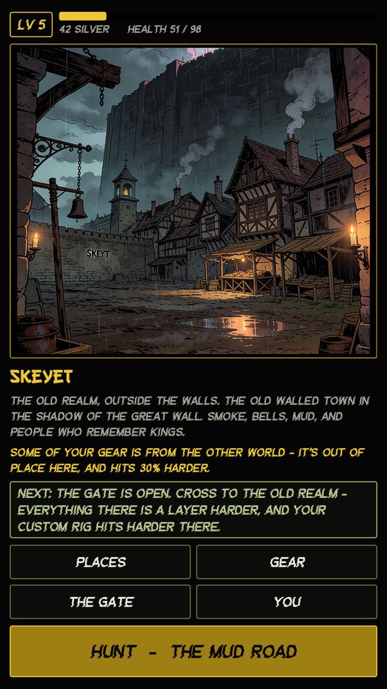 The Old Realm, across the wall