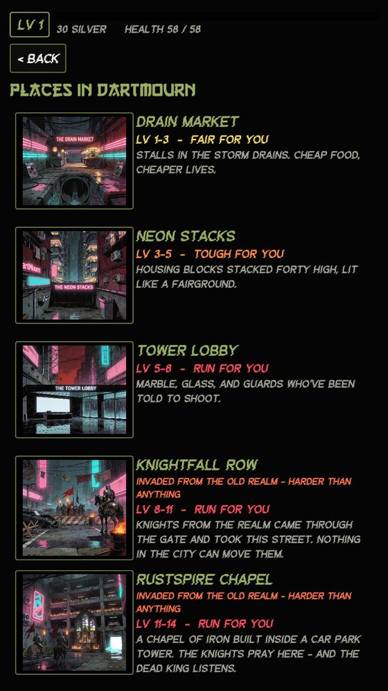 Places in DartMourn
